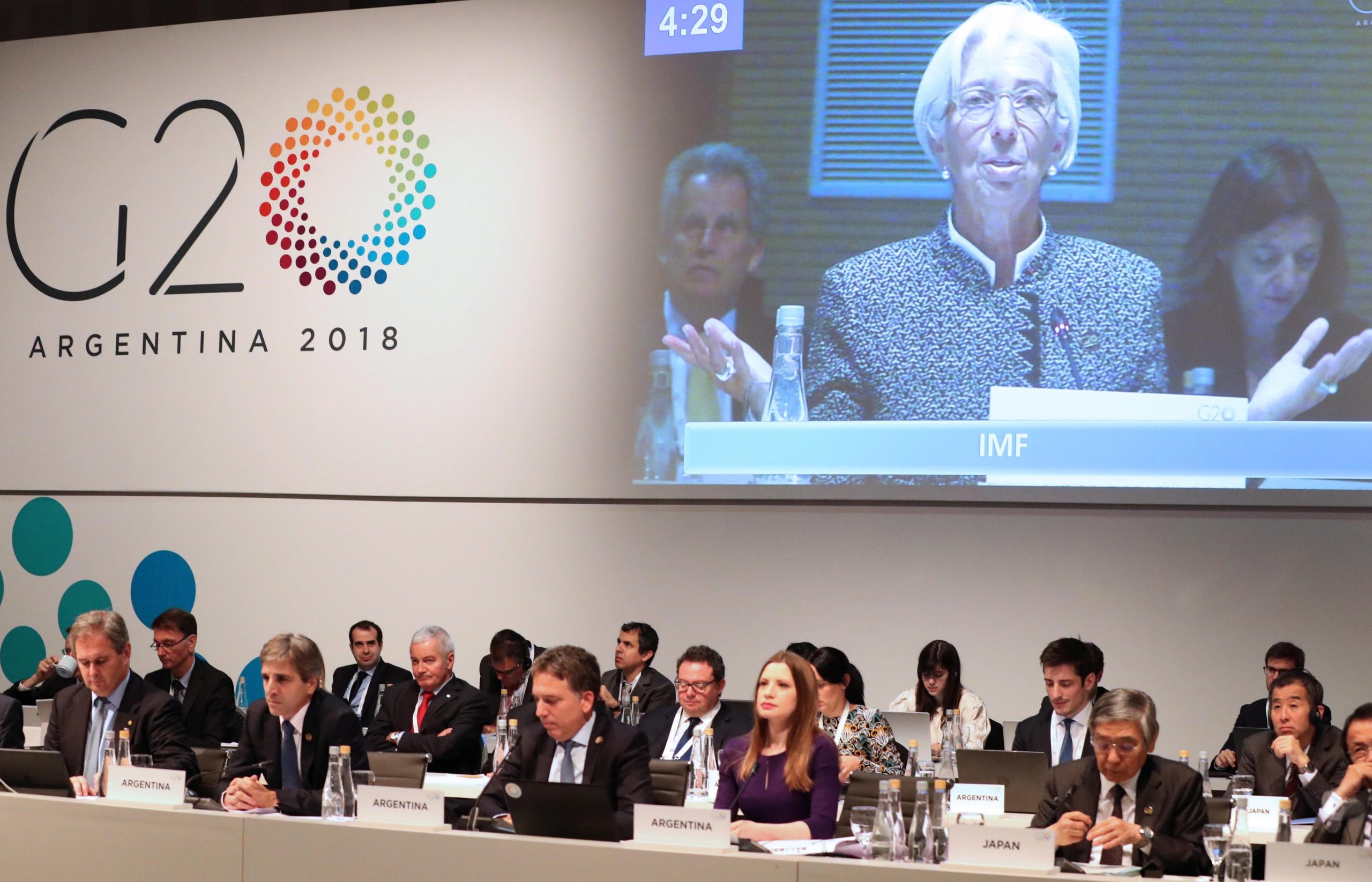 Países do G20 alertam para ameaça das tensões comerciais no crescimento mundial