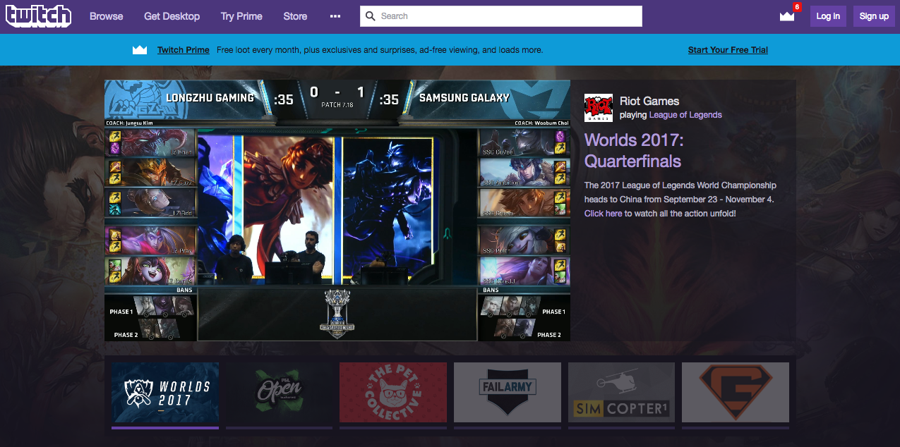 Quem é o rei do streaming? Hulu? Netflix? HBO? Nada disso: é o Twitch