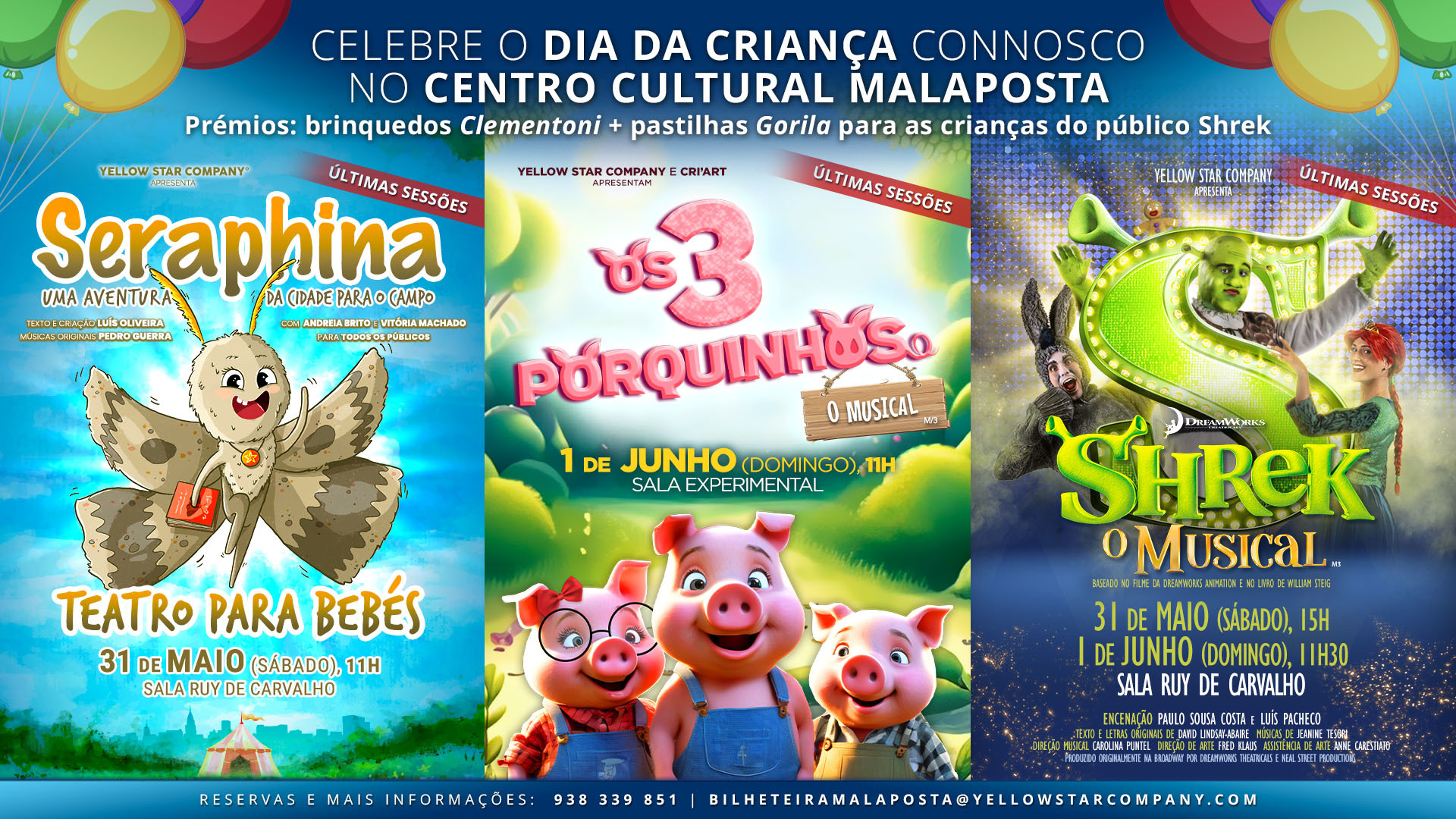 Não sabe o que fazer no Dia da Criança? No Centro Cultural da Malaposta há um programa teatral especial para os mais novos