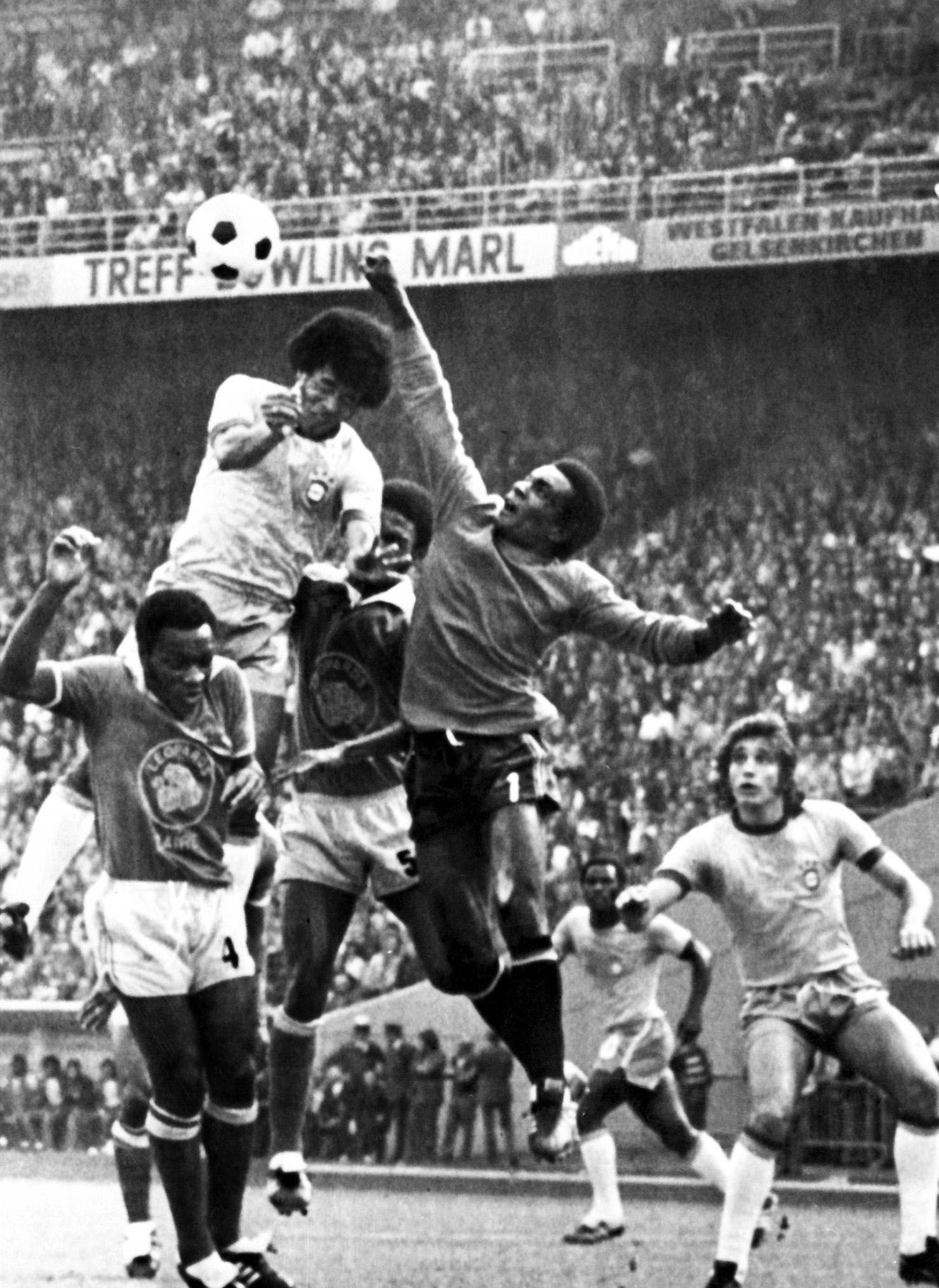 O pontapé da revolta e a ‘louca’ aventura do Zaire no Mundial de 1974