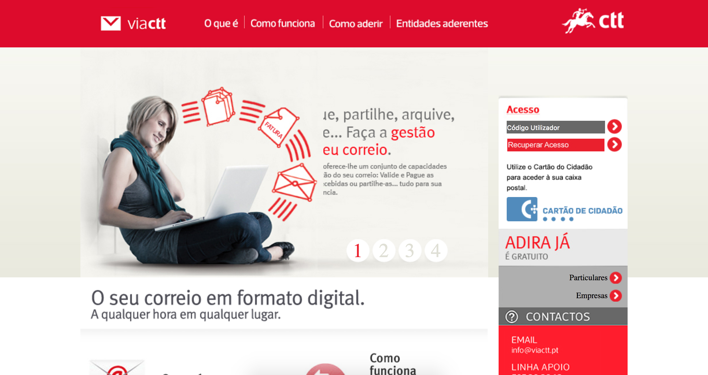 Governo está a preparar notificação eletrónica alternativa à Via CTT
