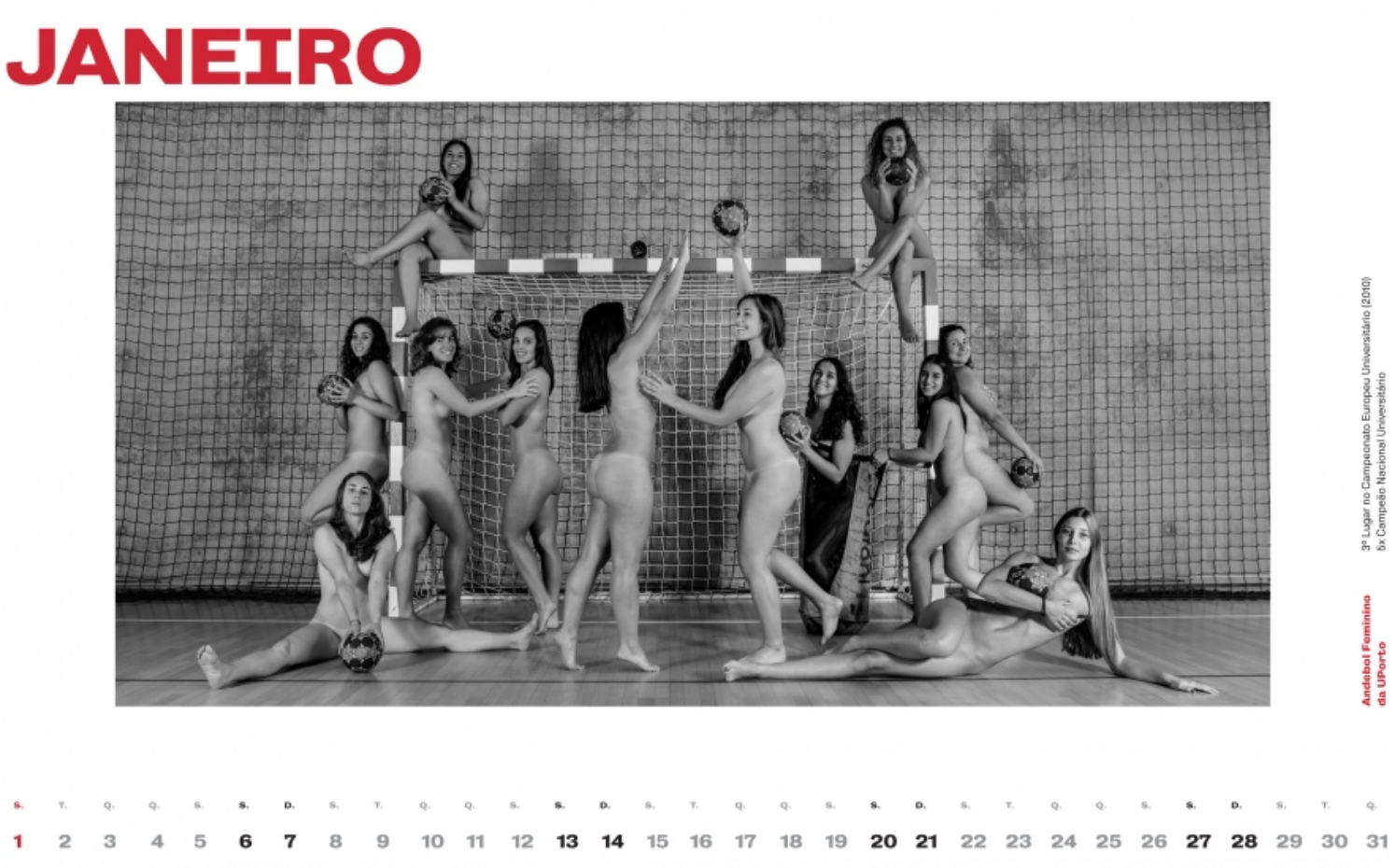 Atletas da UMinho despem-se para calendário sem roupa mas com “muita solidariedade”