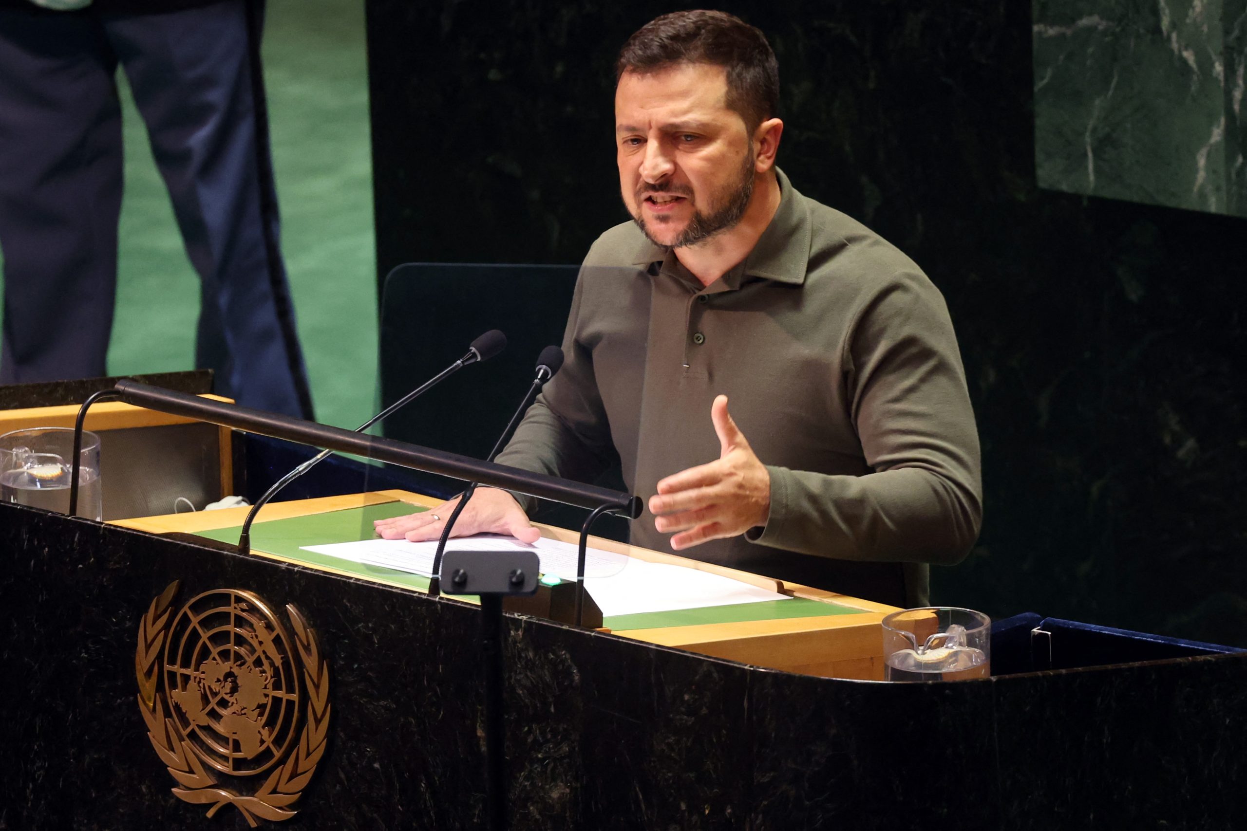 “Não se pode confiar no mal, basta perguntar a Prigozhin”, diz Zelensky nas Nações Unidas
