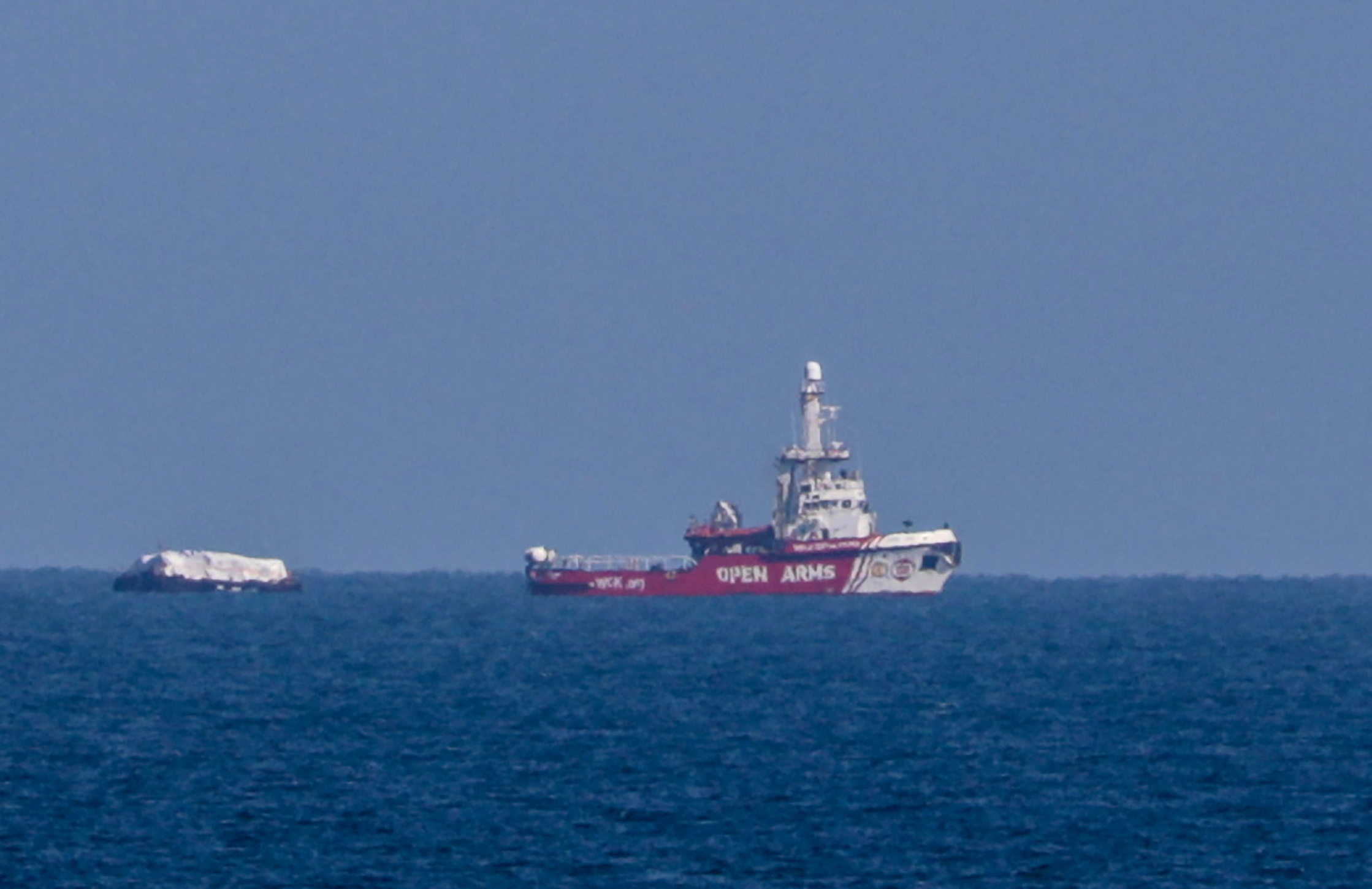 Primeiro navio de ajuda humanitária começou a descarregar na Faixa de Gaza