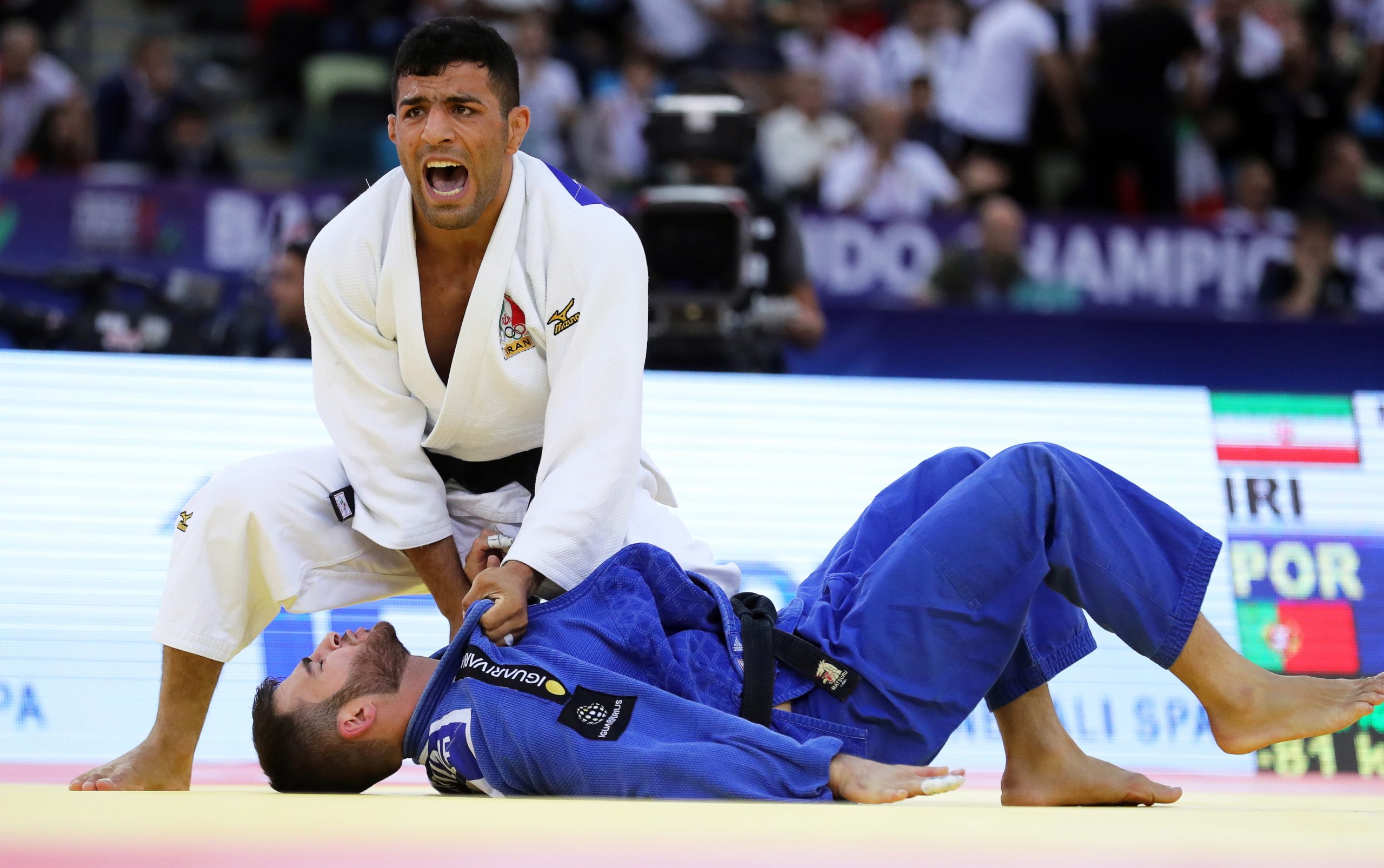 Anri Egutidze eliminado ao terceiro combate pelo líder mundial nos Mundiais de judo
