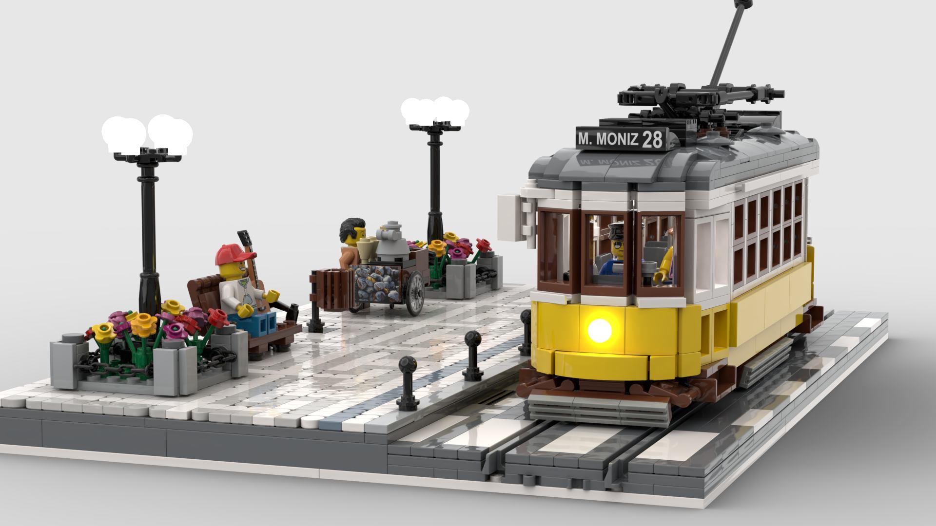 Era só uma brincadeira, mas agora o Elétrico 28 da família Alabaça quer ter um lugar oficial na LEGO