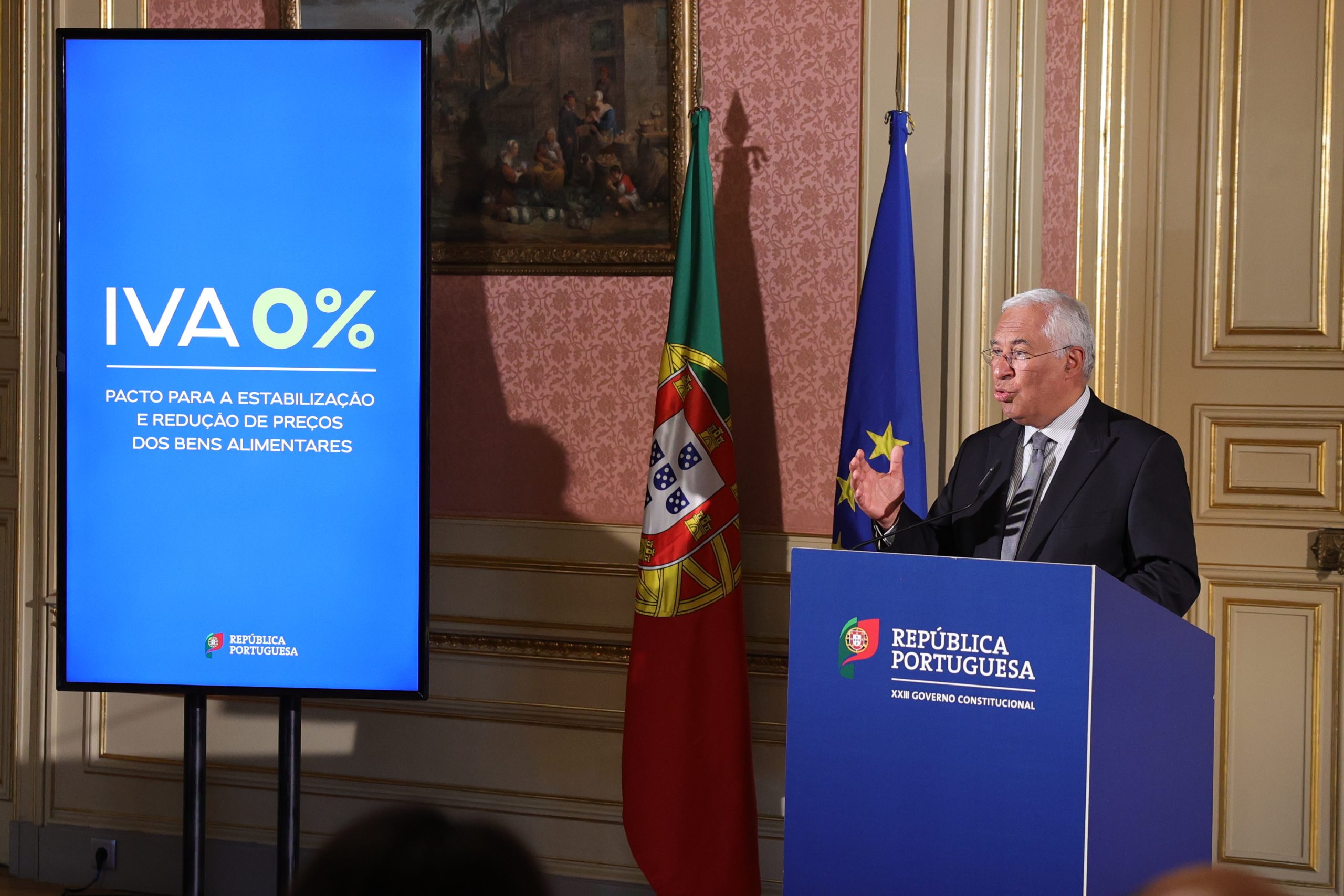IVA zero do cabaz de produtos e apoios à produção custam 600 milhões de euros