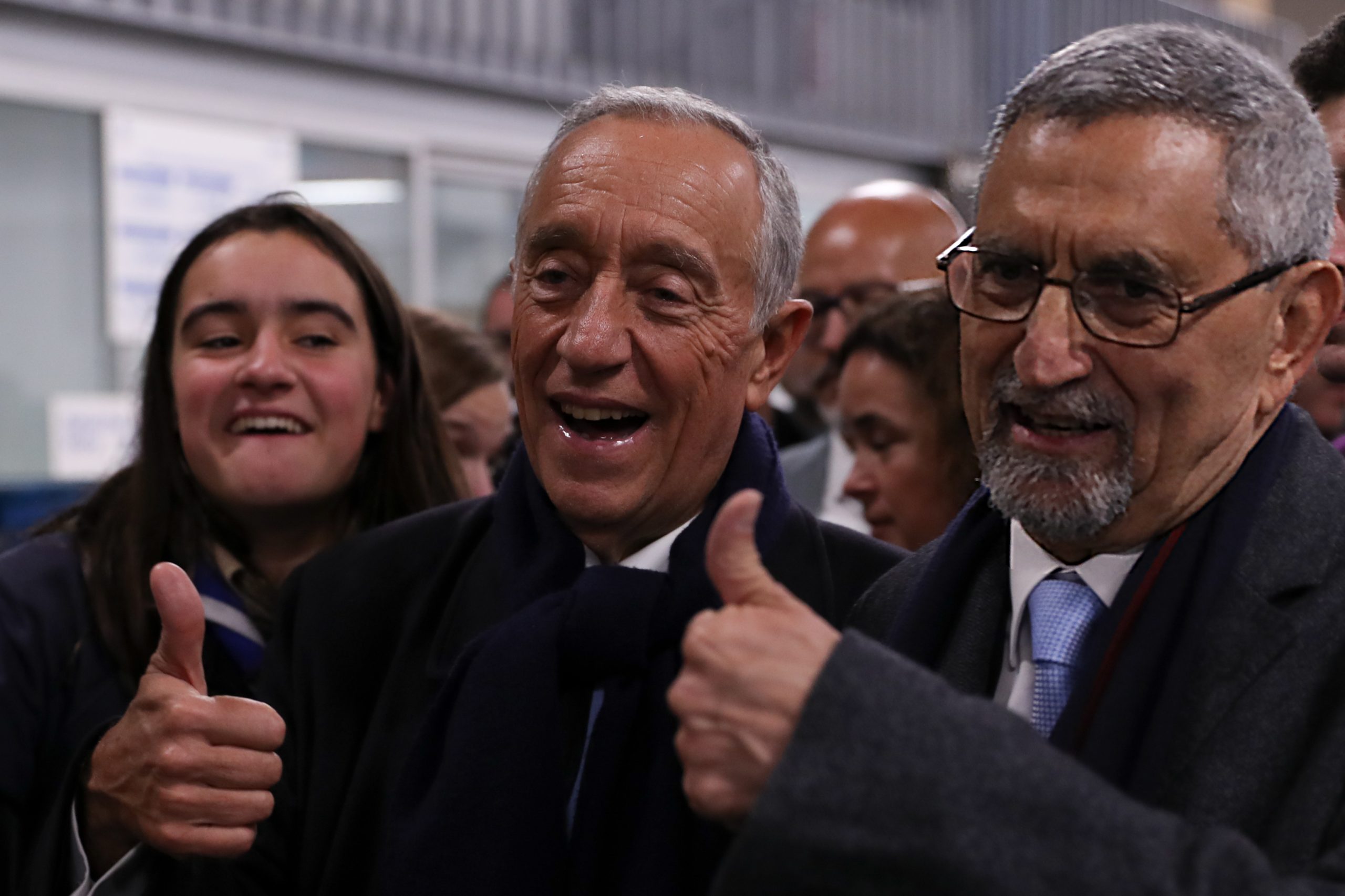 Marcelo e homólogo cabo-verdiano foram voluntários do Banco Alimentar
