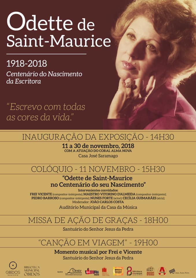 Centenário de nascimento de escritora Odette de Saint-Maurice celebrado em Óbidos