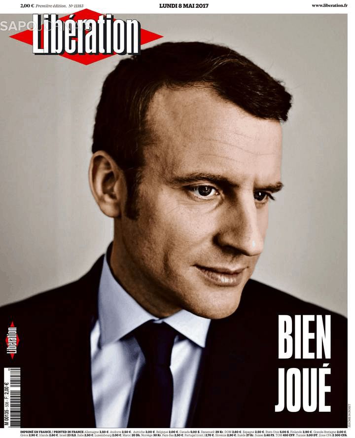 Imprensa francesa destaca vitória de Macron, o jovem presidente