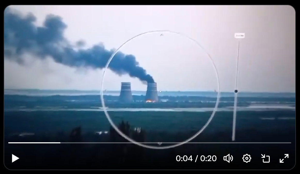 Incêndio na torre de refrigeração de Zaporizhzhia extinto. Ucrânia e Rússia trocam acusações