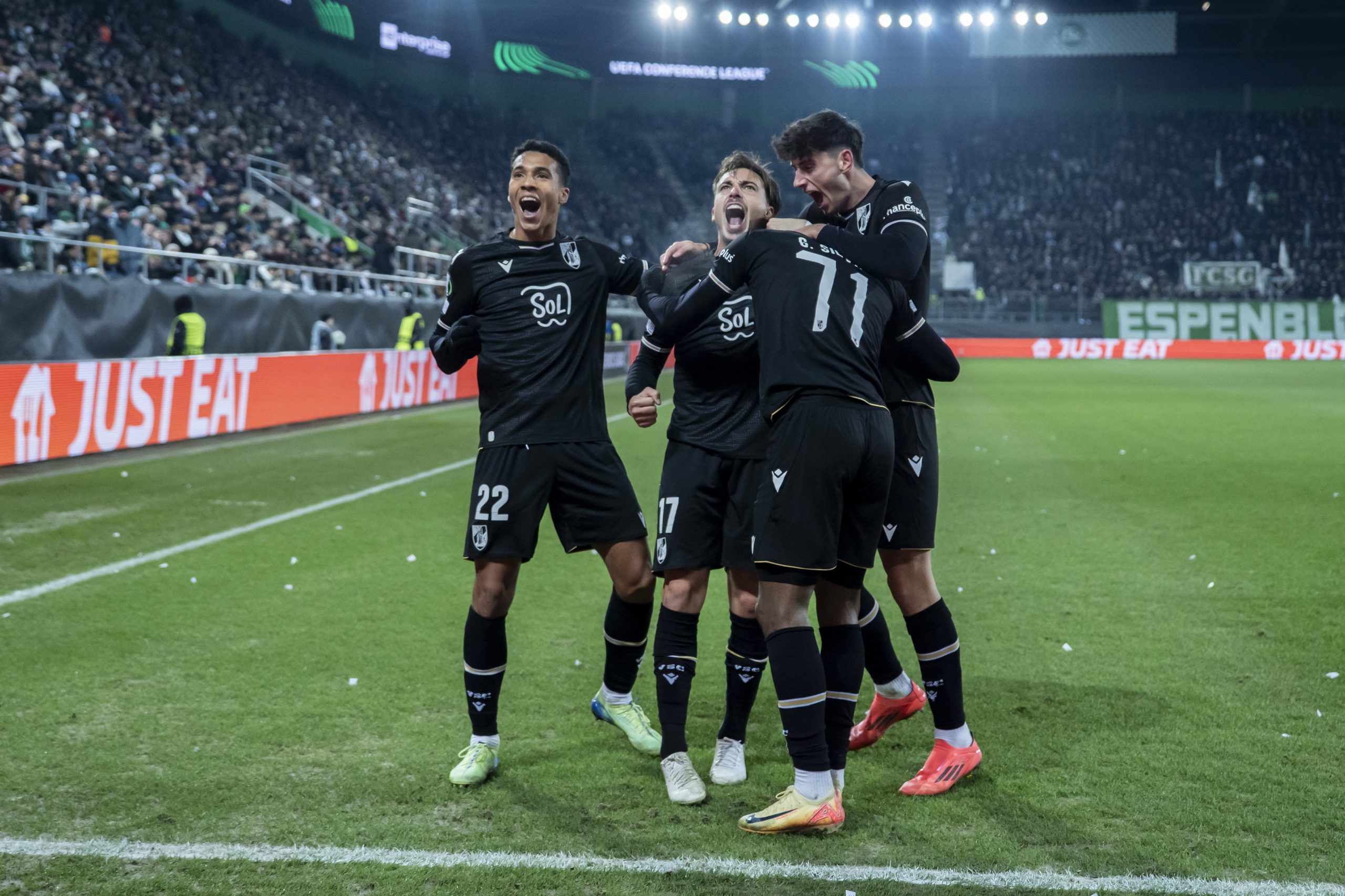 Vitória SC muito próximo dos ‘oitavos’ da Liga Conferência após vitória na Suíça