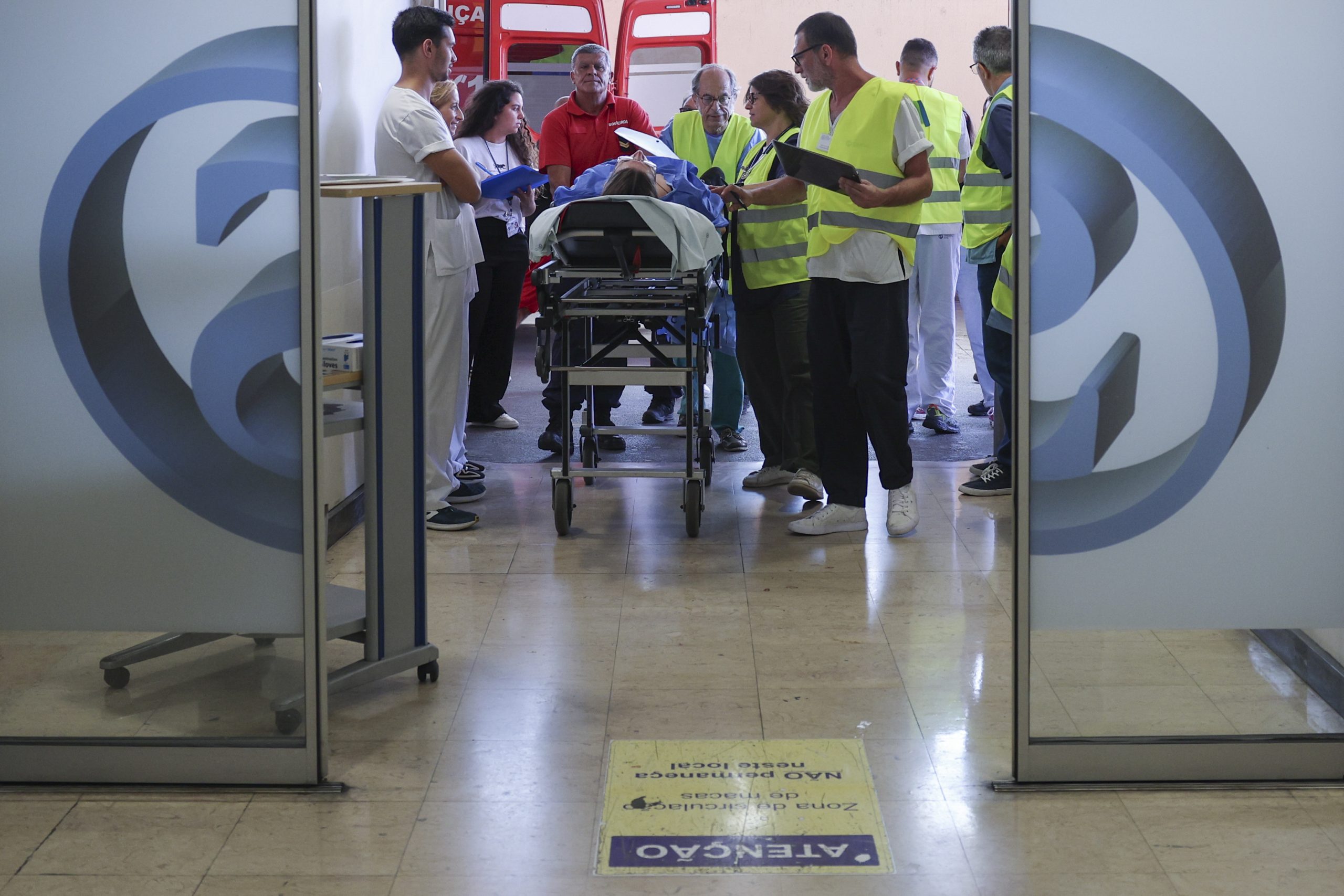 JMJ: Acidente com dezenas de feridos graves foi cenário para ensaio no Hospital S. José