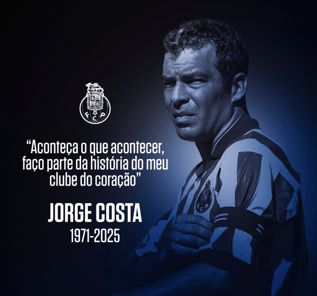 “Do Porto até ao fim” a reação do clube que foi a casa de Jorge Costa