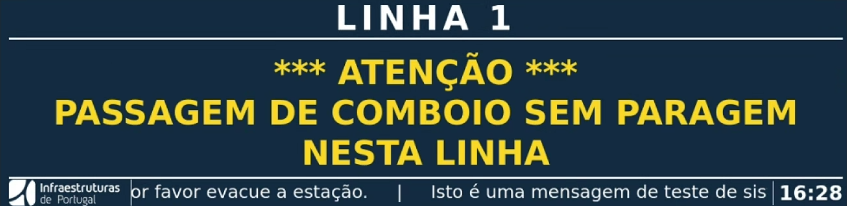 Informação comboio Informação comboio