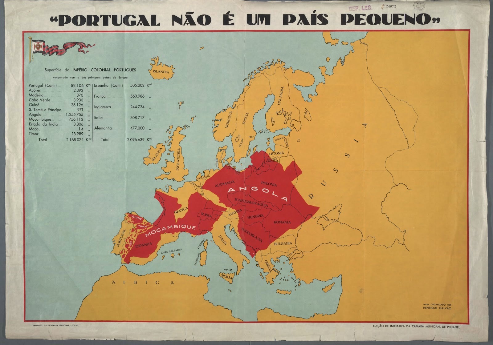 Mapa Portugal Colonialismo