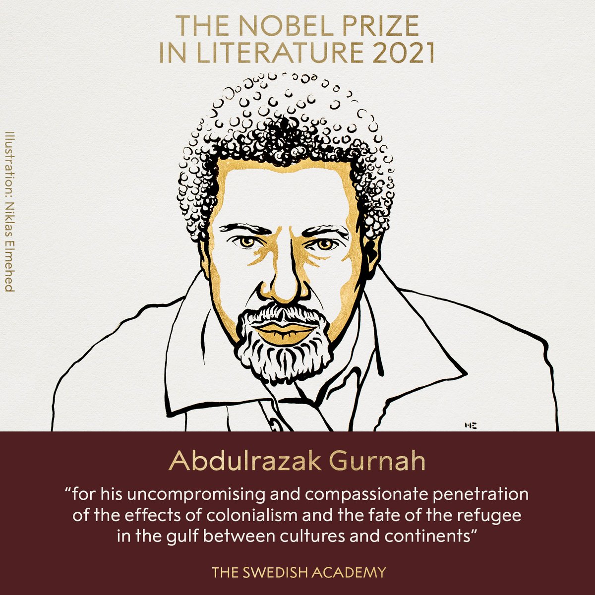 Nobel da Literatura atribuído ao escritor tanzaniano Abdulrazak Gurnah