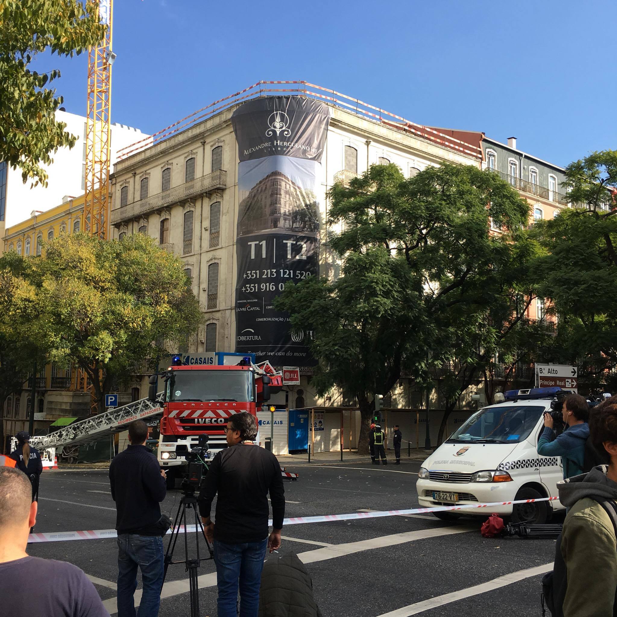 Derrocada de prédio em Lisboa: duas mortes confirmadas