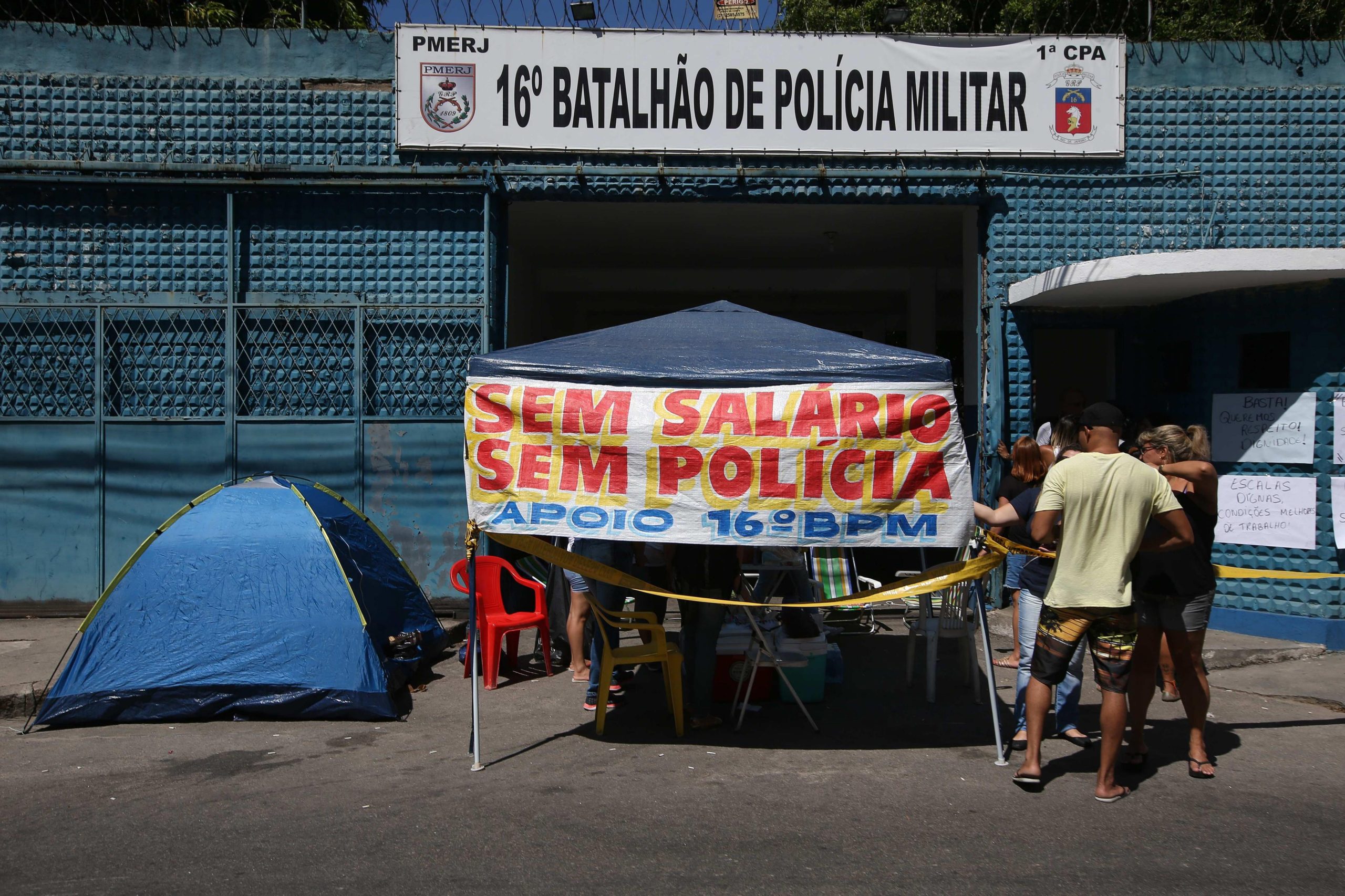 Polícia do Rio de Janeiro em “greve total” na véspera do início do Carnaval