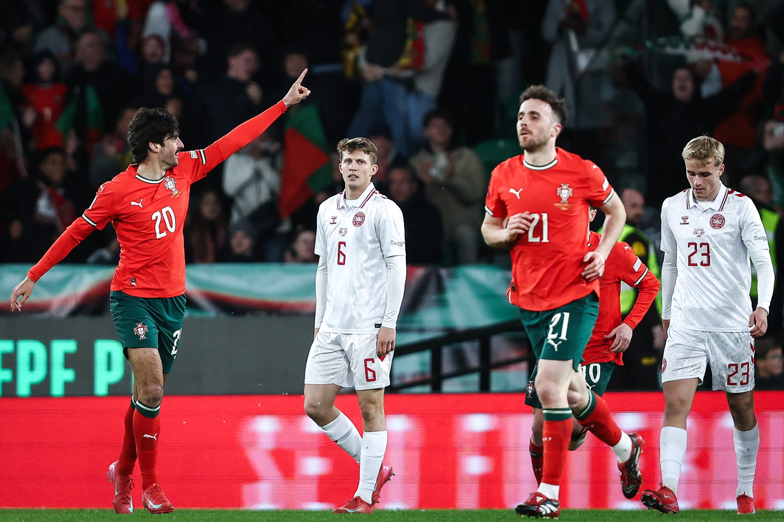 Liga das Nações: Portugal avança para as ‘meias’ ao eliminar Dinamarca no prolongamento