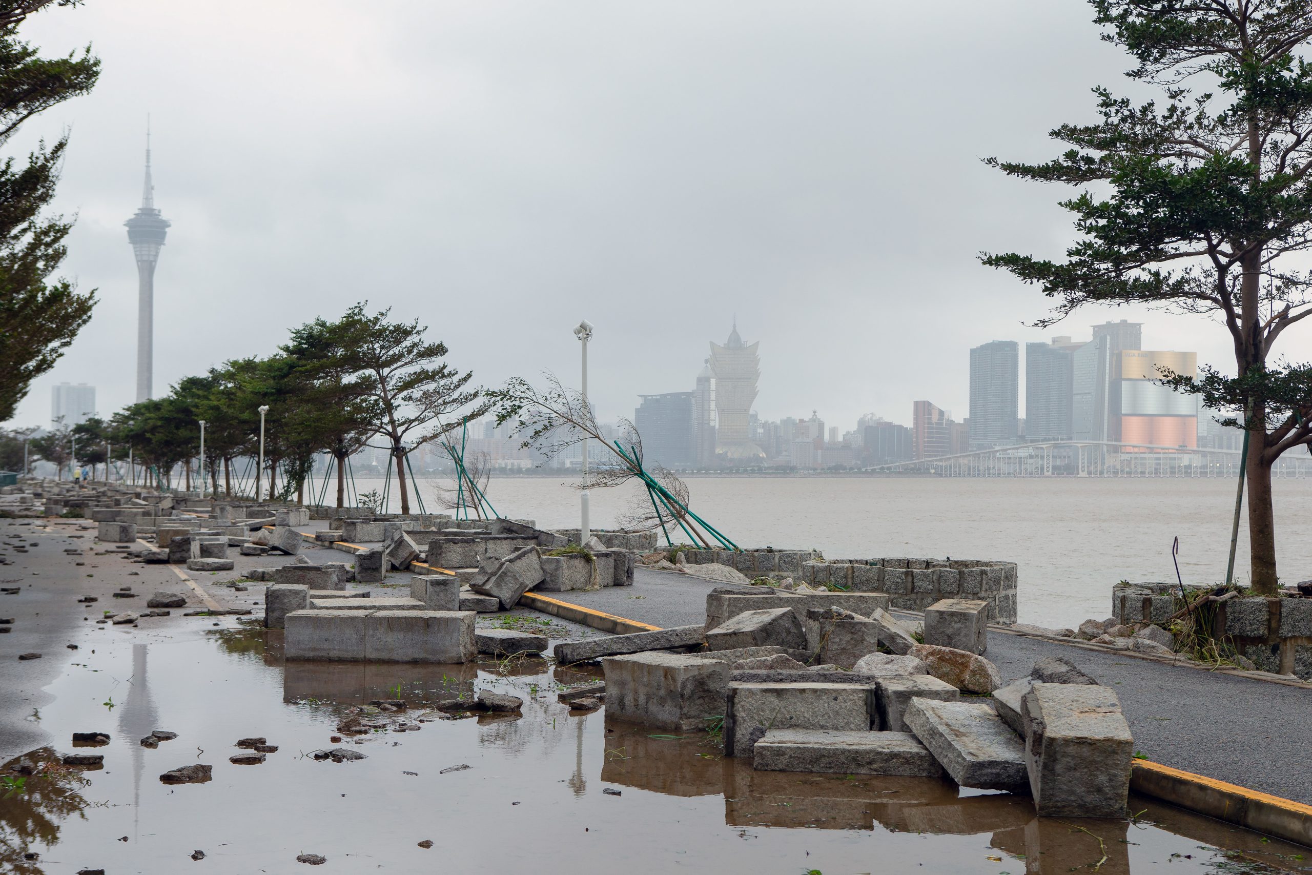 Macau em estado de prevenção imediata devido à passagem de ciclone tropical