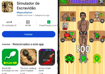 Google retira jogo que permitia que se ‘comprasse e vendesse escravos’