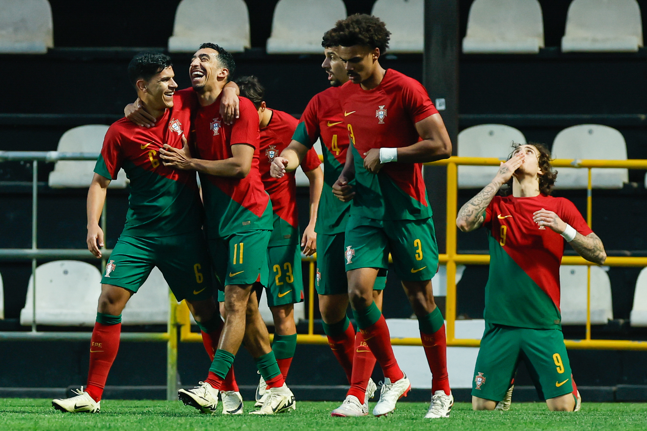 Portugal goleia Ilhas Faroé no apuramento para o Euro2025 de sub-21