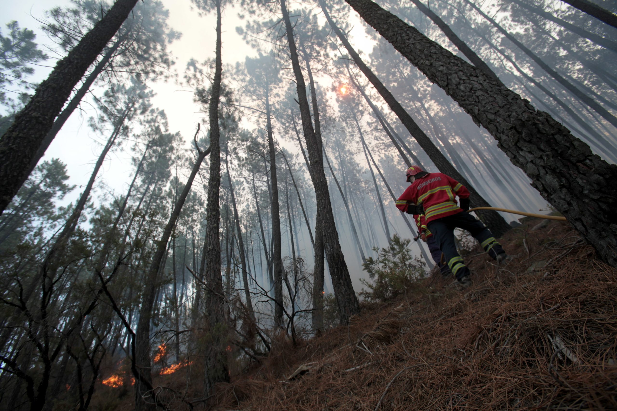 Viatura dos bombeiros ardeu no combate ao fogo em Valpaços