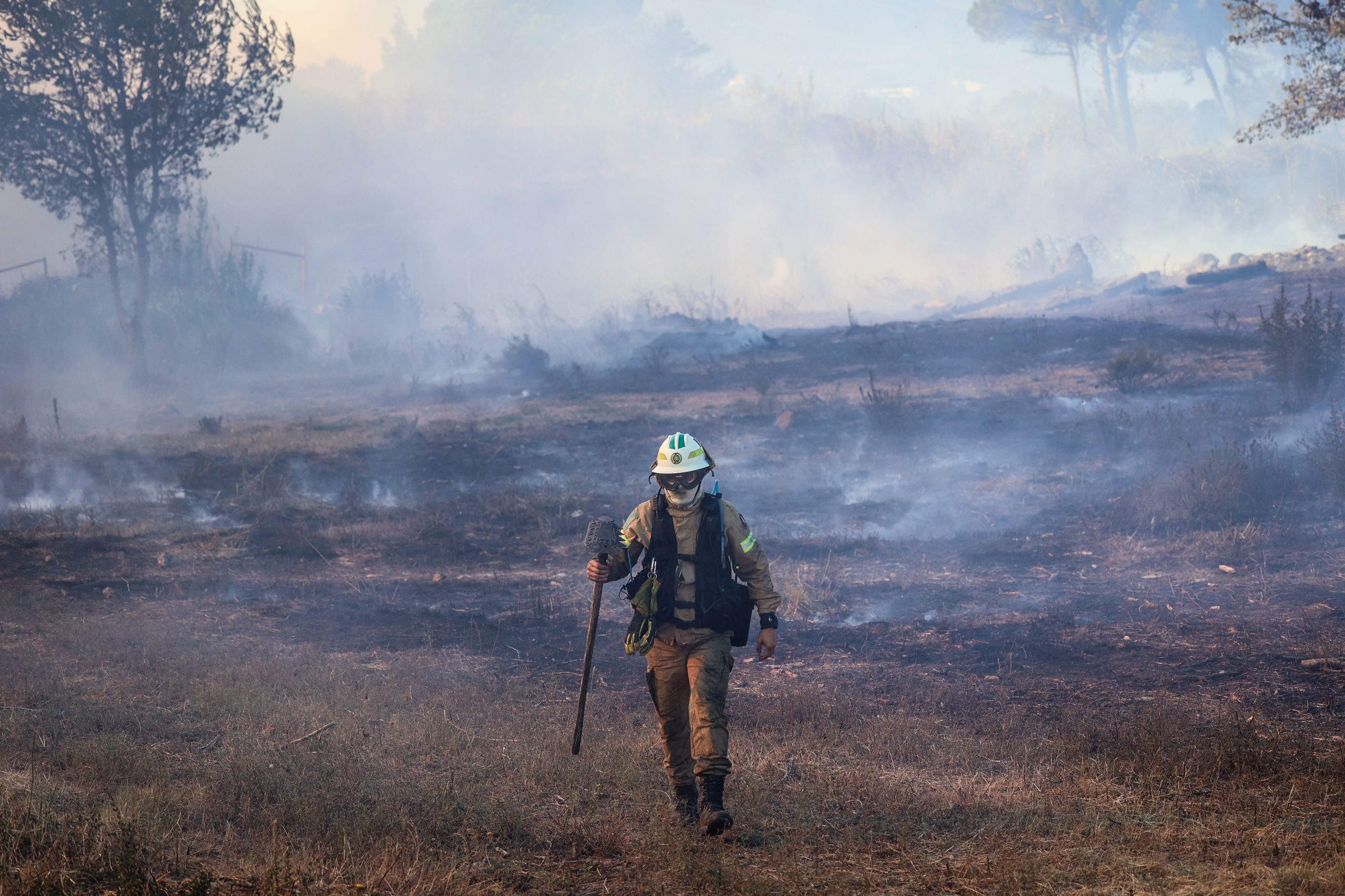 Detido em flagrante por incêndio florestal em Leiria
