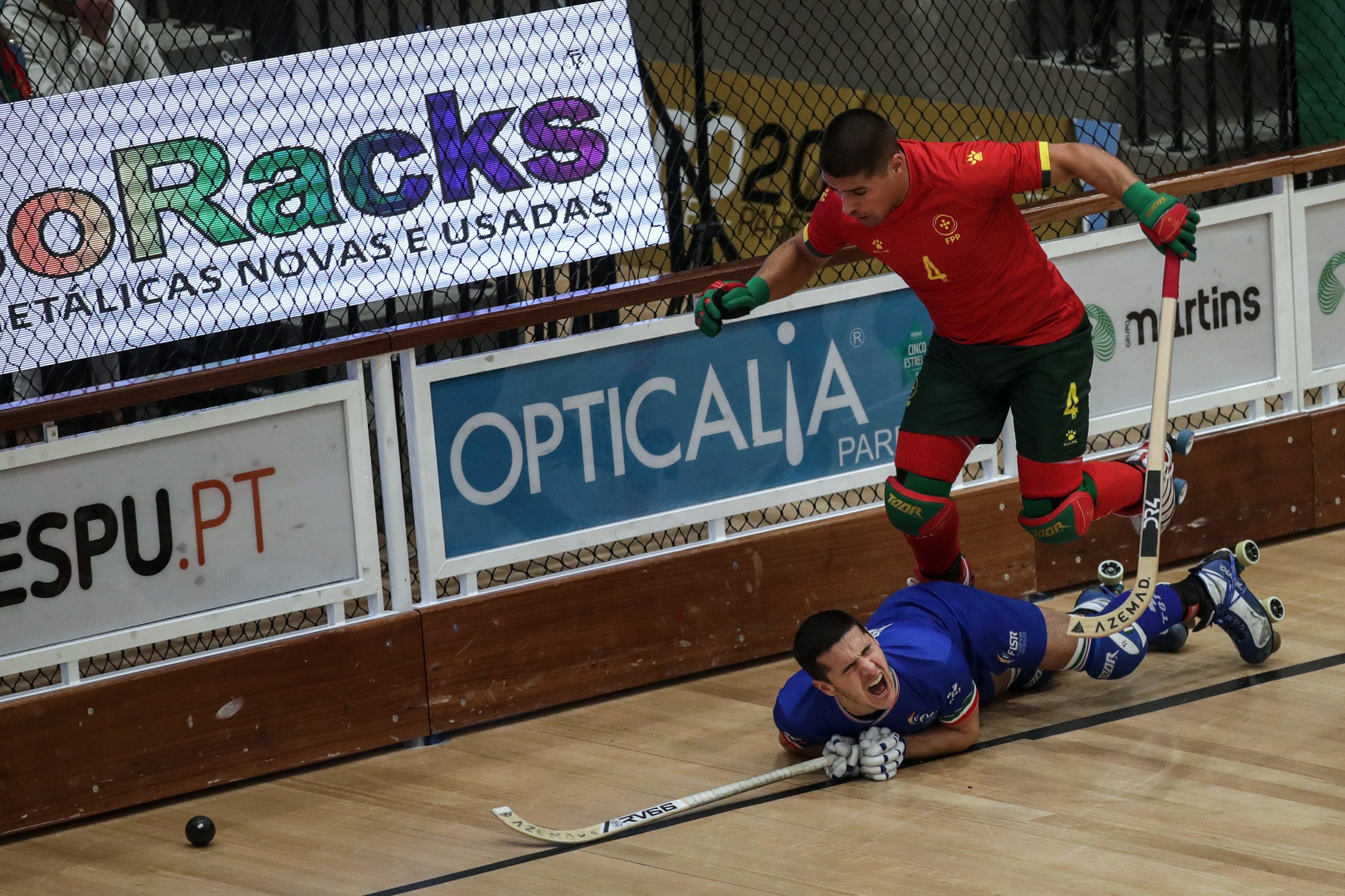 Portugal empata 4-4 com Itália no Europeu de hóquei em patins