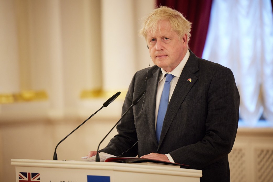 Boris Johnson em Kiev para celebrar independência com Zelensky
