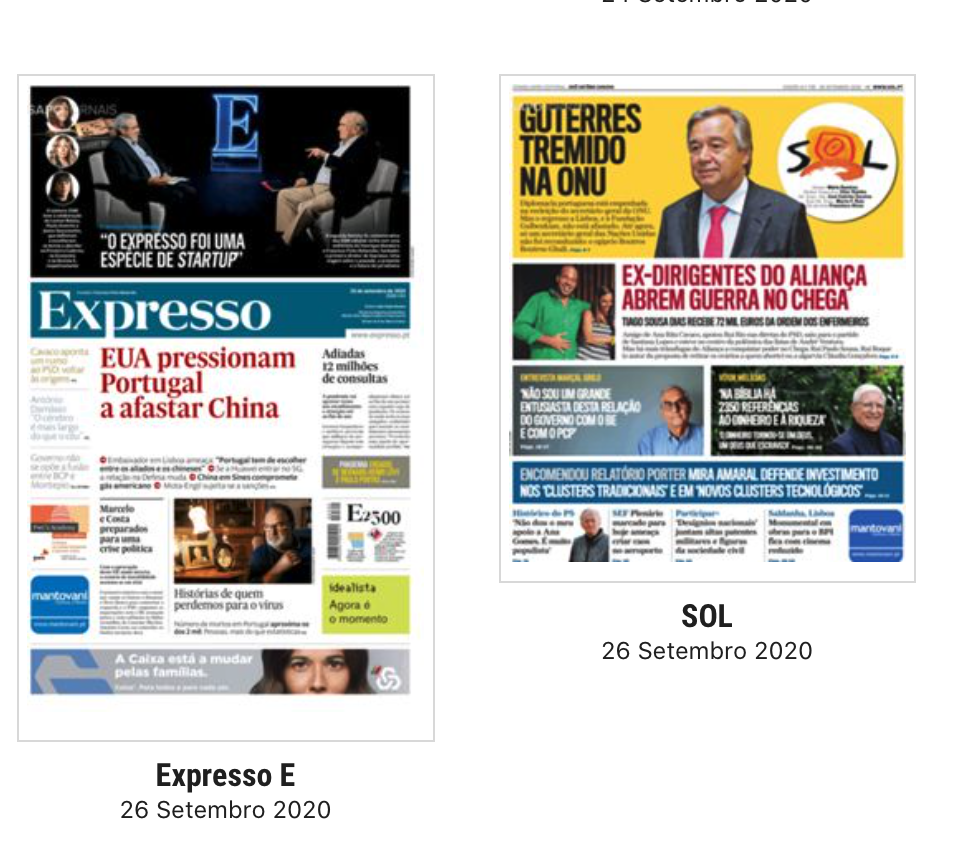 Revista de Imprensa: Vieira negoceia Rúben Dias com o Manchester City e EUA pressionam Portugal a afastar China