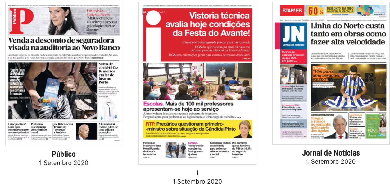 Revista de imprensa: A Festa do Avante!, o investimento na Linha do Norte e a chegada de Taremi ao FC Porto