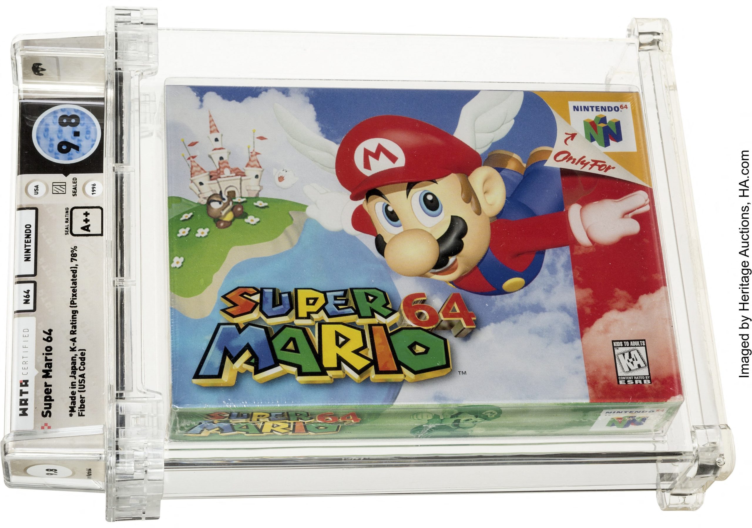 Jogo “Super Mario 64” por abrir foi vendido por 1,56 milhões de dólares, um valor recorde