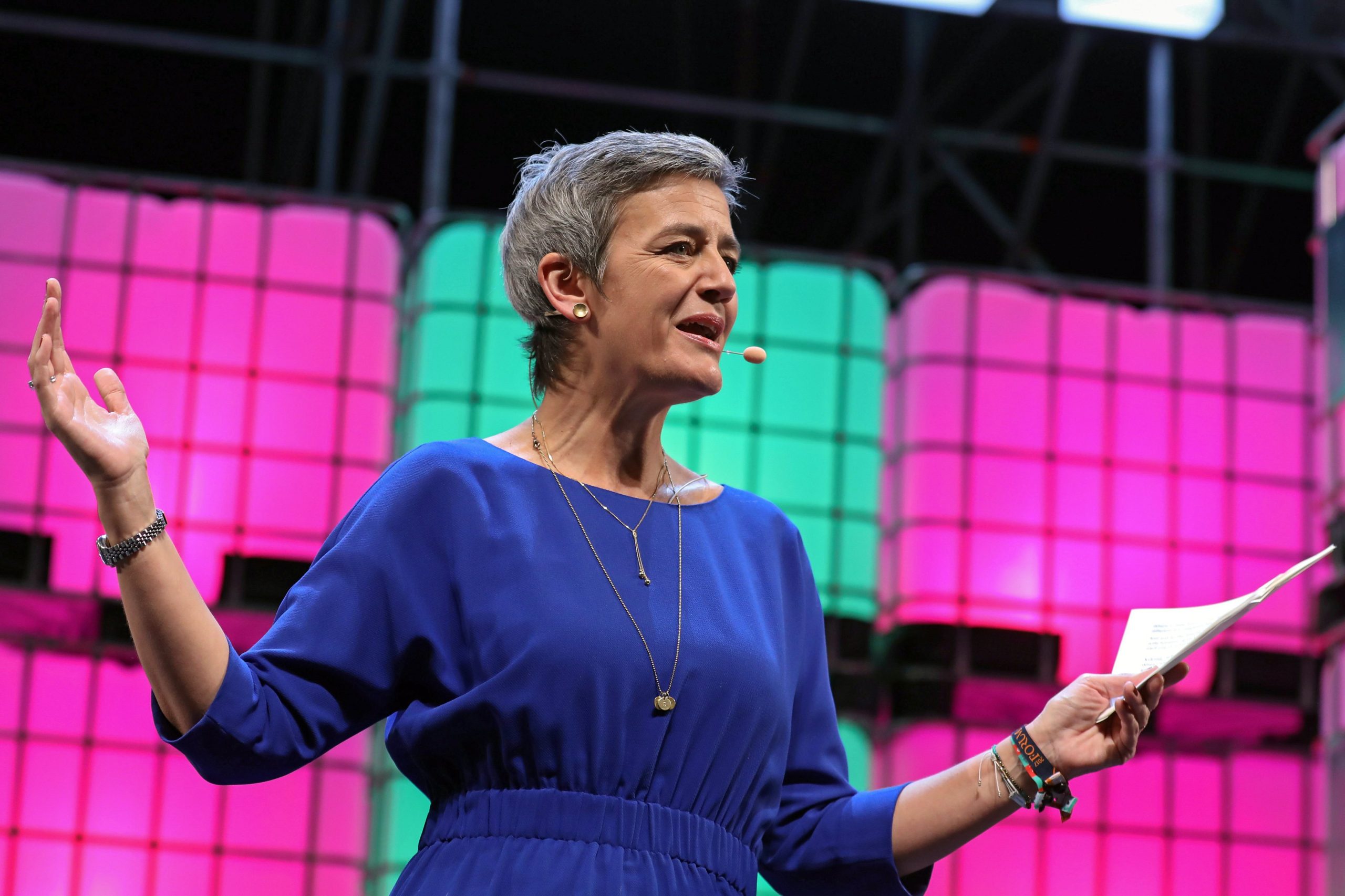 Página quatro. Como Margrethe Vestager explicou na Web Summit que sem concorrência não há inovação