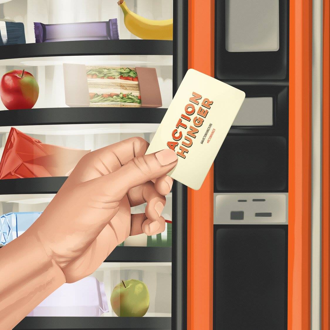 No Reino Unido há uma máquina de venda automática a distribuir comida aos sem-abrigo