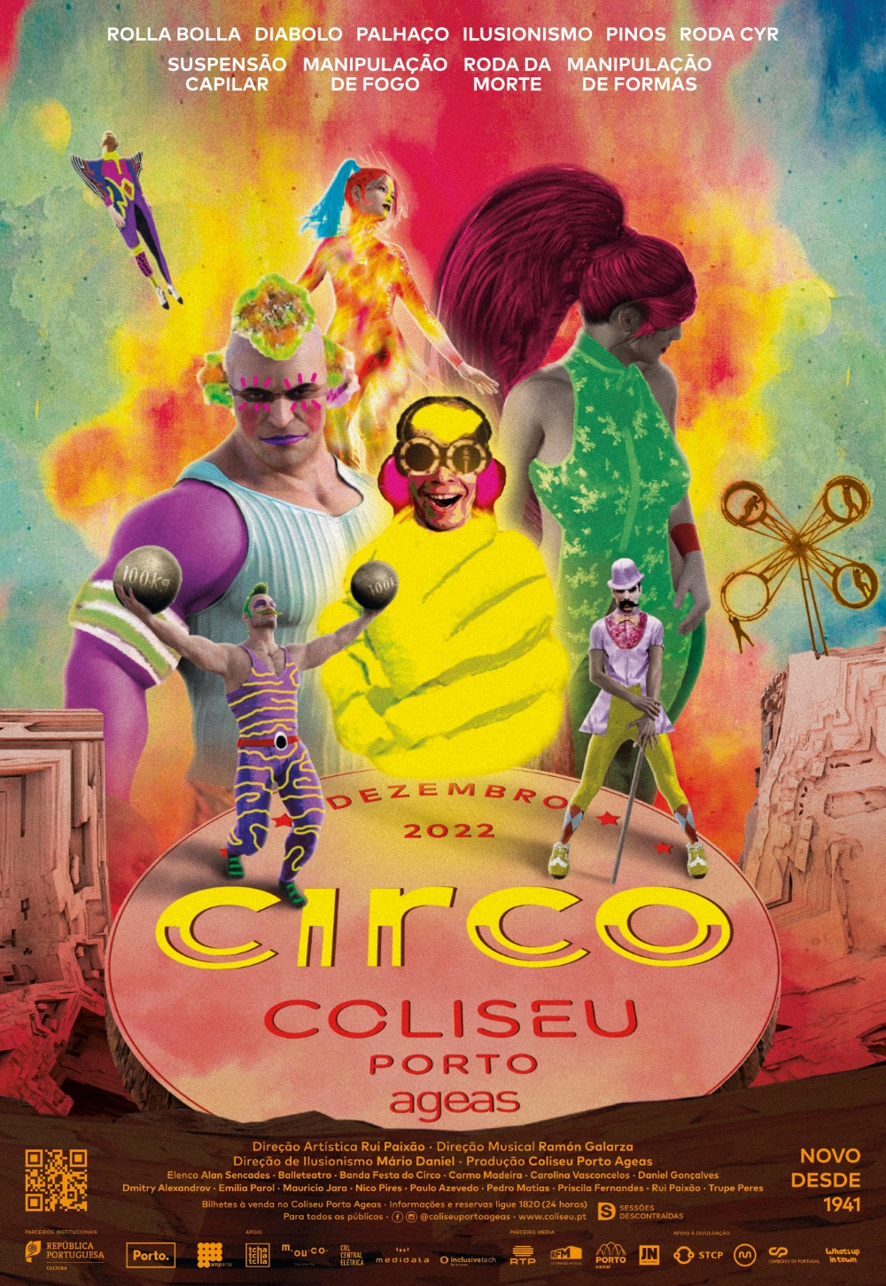 Circo de Natal do Coliseu do Porto regressa com gigantes de Pirandello e ‘cyberpunks’