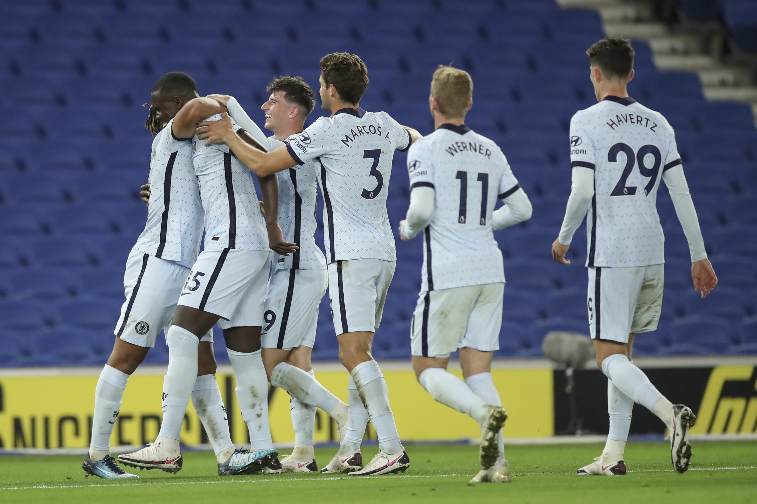 Chelsea alcança vitória convincente na deslocação a Brighton