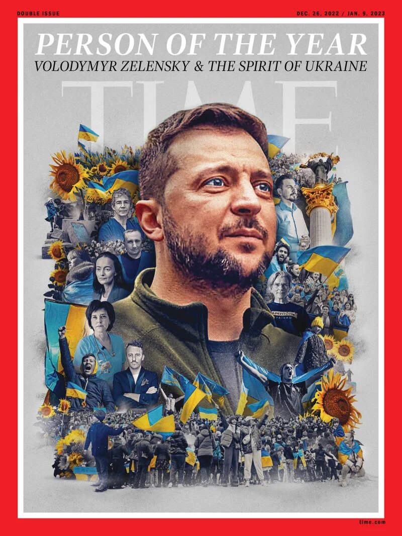 Volodymyr Zelensky é personalidade do ano 2022 para a revista Time