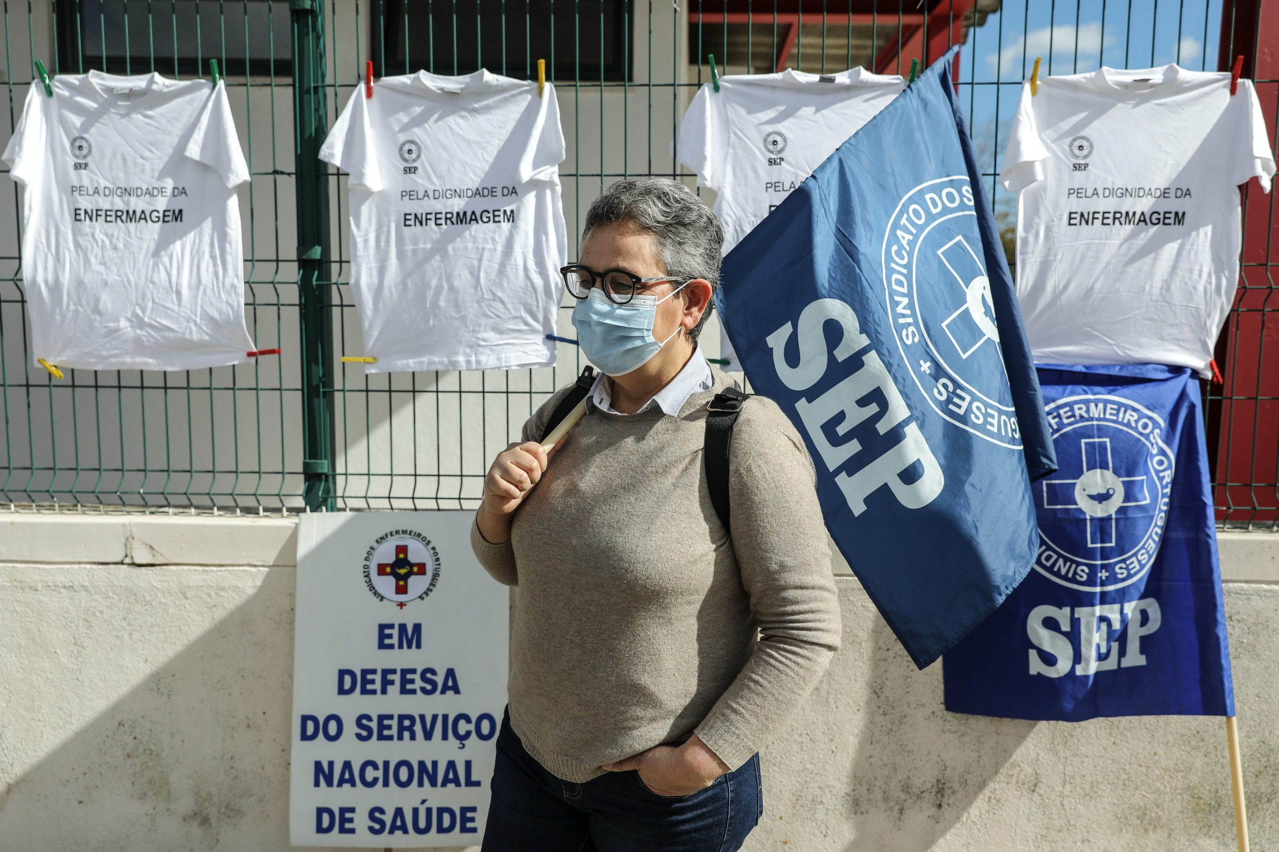 Enfermeiros em protesto no Barreiro ameaçam endurecer formas de luta