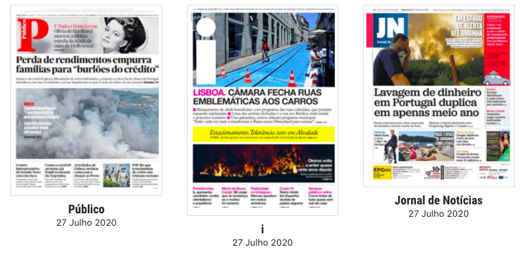 Revista de Imprensa: O incêndio em Oleiros e a lavagem de dinheiro em Portugal