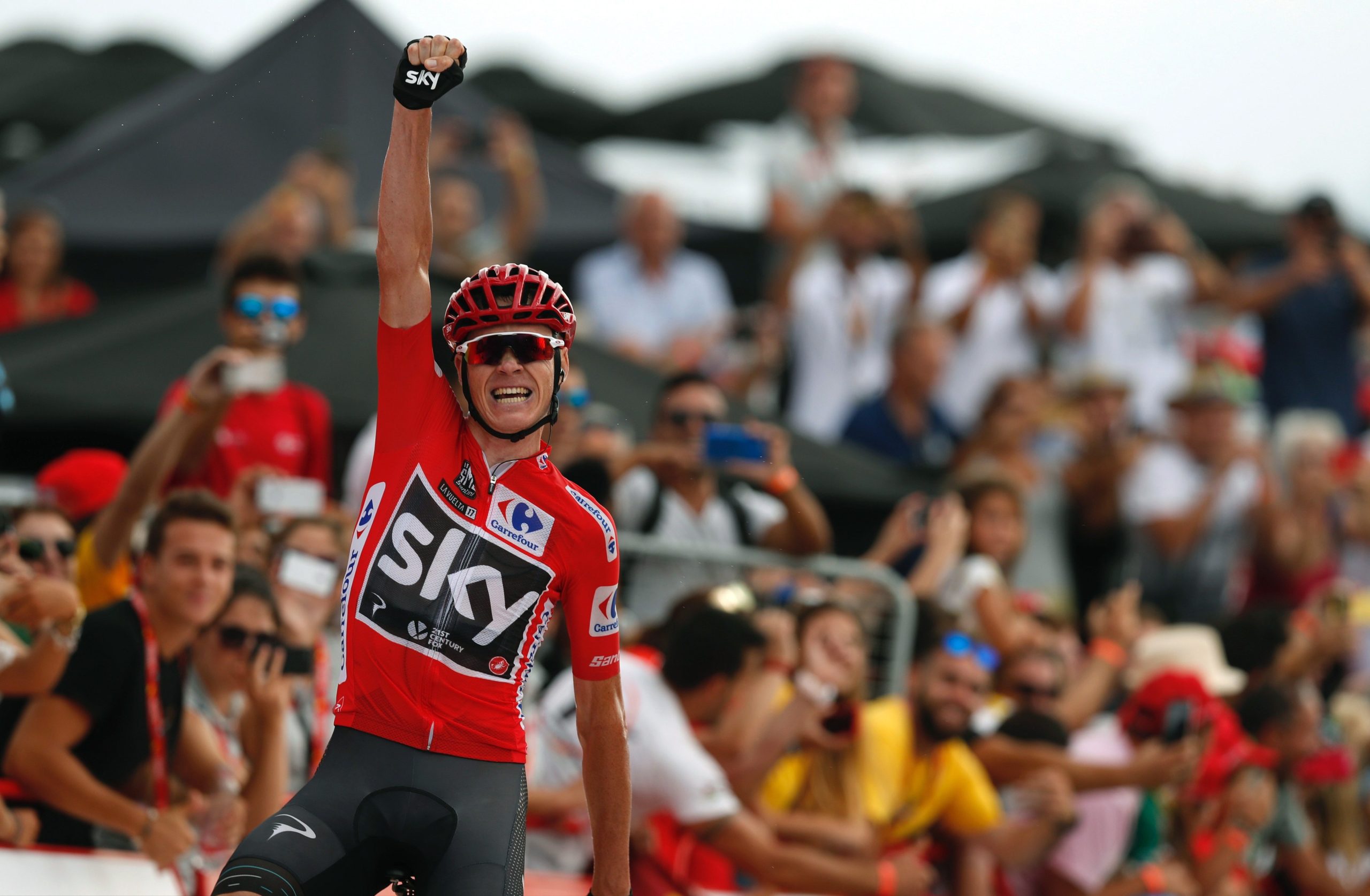 Chris Froome vence nona etapa da Volta a Espanha e reforça liderança