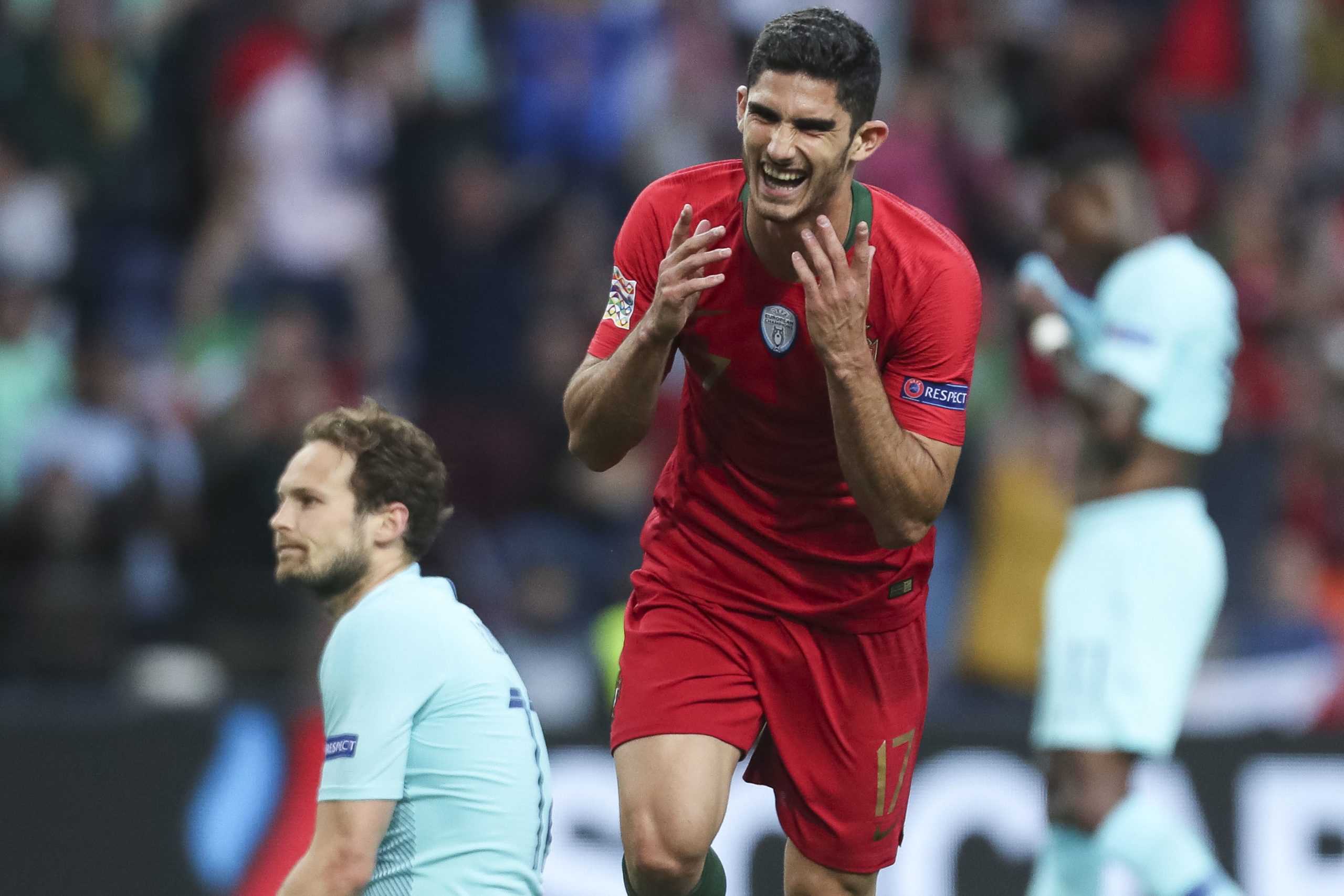Liga das Nações: Gonçalo Guedes marcou primeiro golo oficial por Portugal