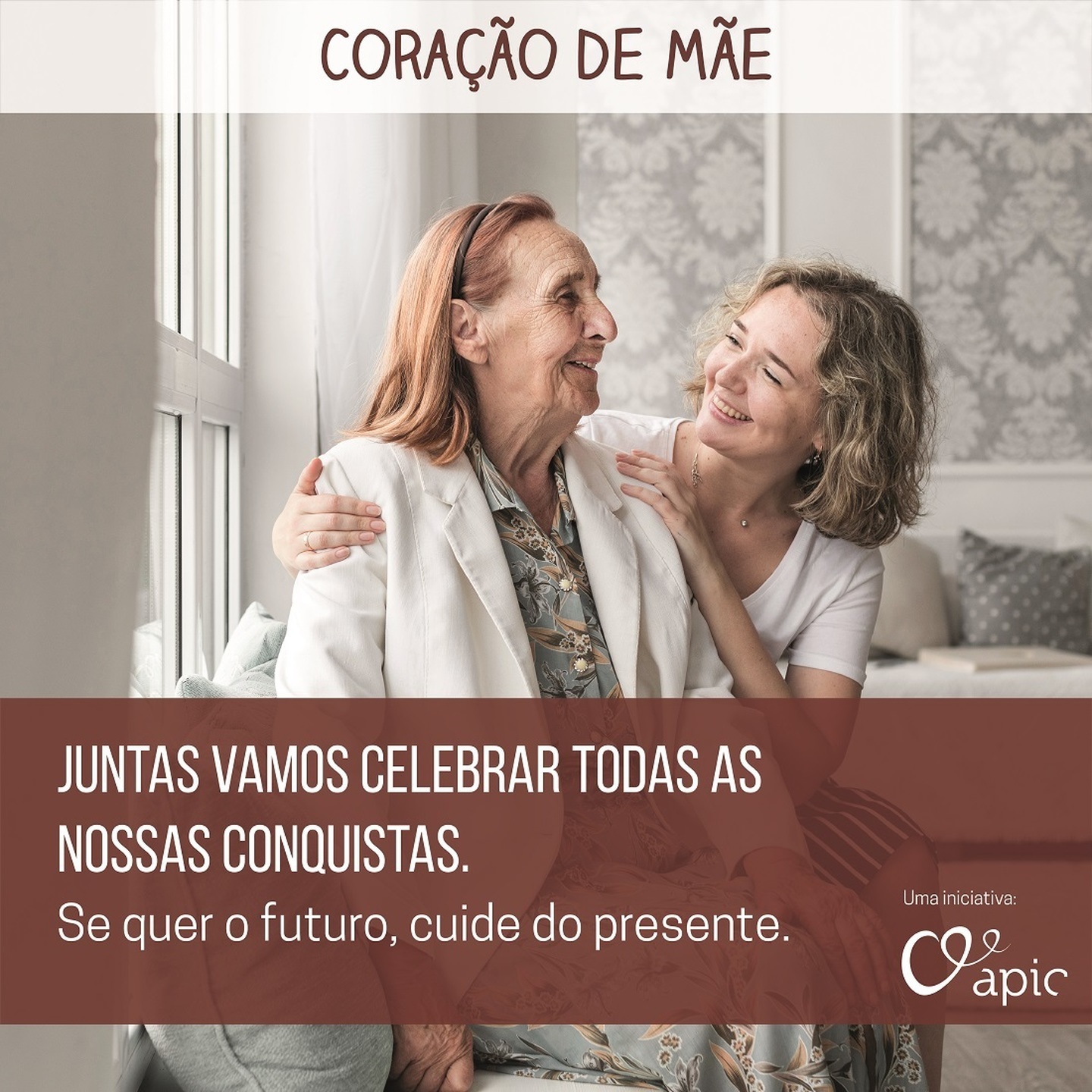 Cartaz Dia da Mãe e do coração