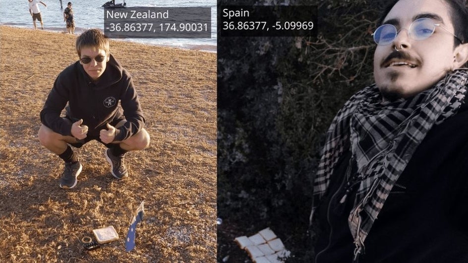 Entre Espanha e Nova Zelândia, o planeta Terra transformou-se no “recheio” de uma sandes
