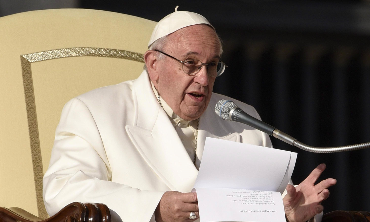 Papa Francisco diz que responsáveis pelos bombardeamentos na Síria vão prestar contas a Deus
