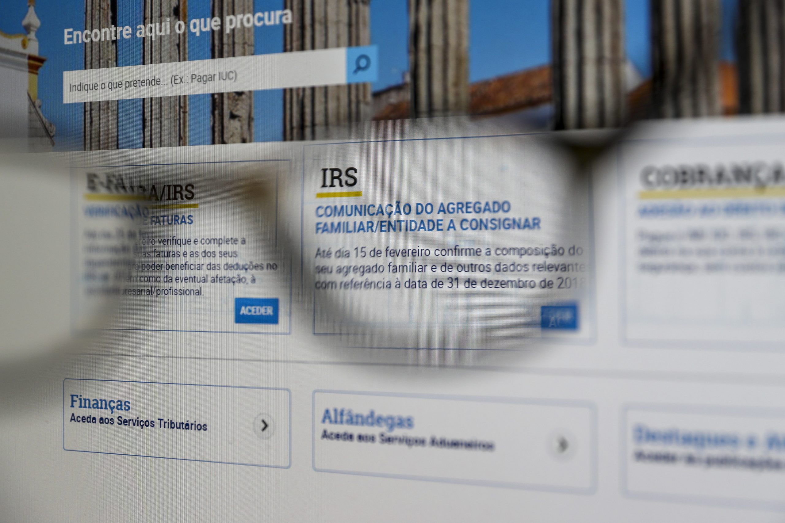Portal das Finanças disponibiliza informação personalizada sobre apoio extraordinário